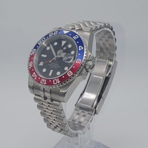 Seiko NH34 GMT Movement Mens Wristwatch Pepsi Bezel