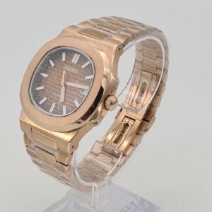 Seiko Mod Nautilus Rose Gold NH35 Watch
